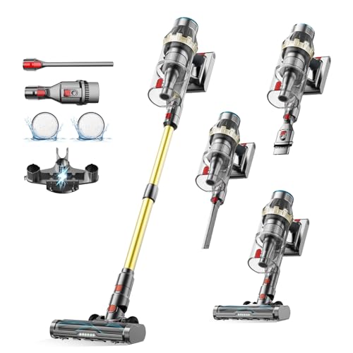 Linkifly Aspiradora sin Cable 50Kpa/550W/70Min, Aspiradora Escoba sin Cable Potente,...