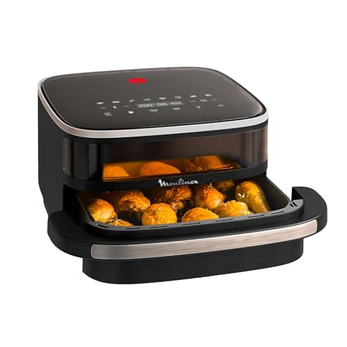 Moulinex Freidora de Aire Easy Fry XL Surface, 2200 W, Doble Resistencia, Cocción...