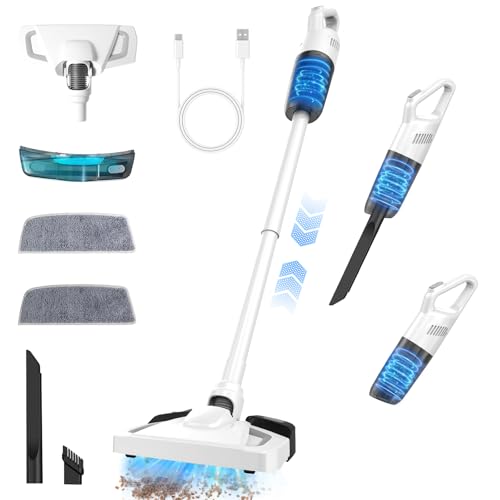 Anluomafuy Aspiradora sin Cable con Mopa, Mopping Aspiradora sin Cable y Fregona 2 en...