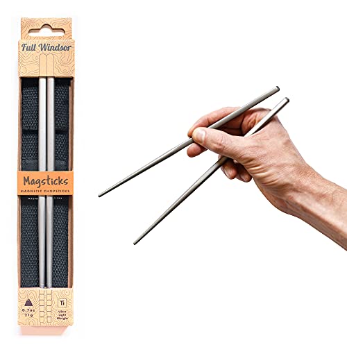 MAGSTICKS Premium Magnetic Titanium Chopsticks | Lightweight & Reusable | Ideal for...