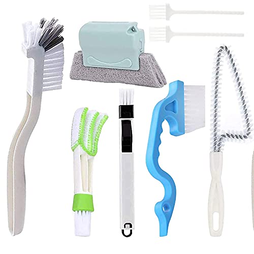 Creative Window Groove Cleaning Brush Tools Set,7Pcs Magic Window Cleaning Brush With...
