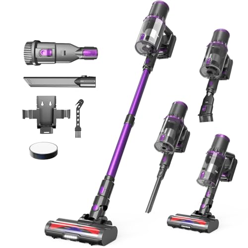 AROEVE 500W/45KPA/60min Aspiradora Escoba sin Cable con Pantalla LED, Modo Auto,...