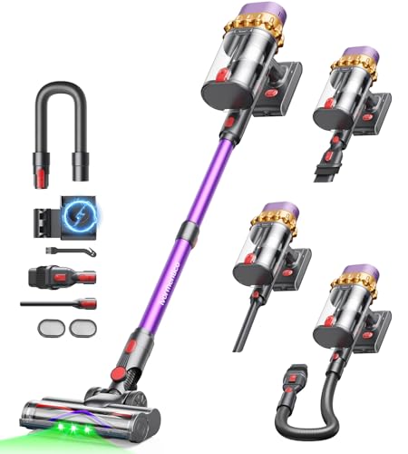 Ivormentico V10 EVO Aspiradora sin Cable, 55Kpa/600W/70Mins Aspiradoras Escoba con...