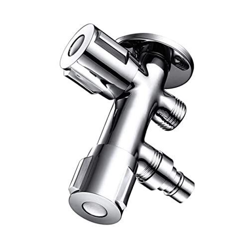 EVANEM Toilet Valve toilet Stainless steel Faucet spray Angle valve double outlet...