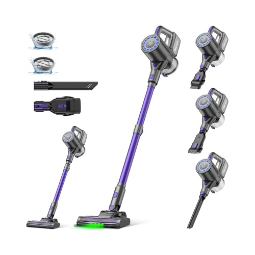 Suirviz U8 Aspiradora sin Cable,40KPa/35 Min,Escoba Eléctrica Inalámbrica con Luz...