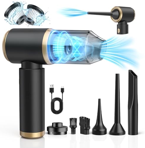 NIWOHOM Aspirador de Mano, 15000 PA Aspirador Coche Potente Portátil Recargable con...