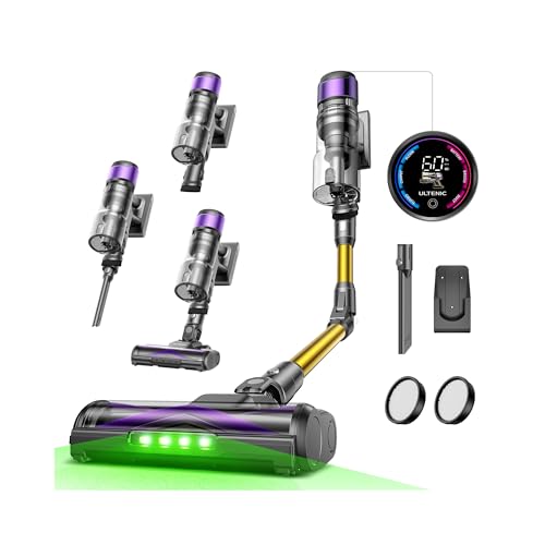 Ultenic U20 Aspiradora sin Cable 55Kpa/60Min, Cepillo Anti-Enredo Mejorado 2025,...