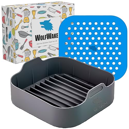 WOLFWAKE Molde Silicona Freidora de Aire - Alfombrilla Freidora Aire, Cocina...